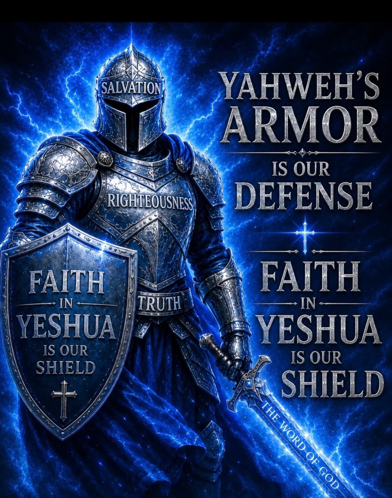 Yahweh's armor is our defense — faith in Yeshua is our shield