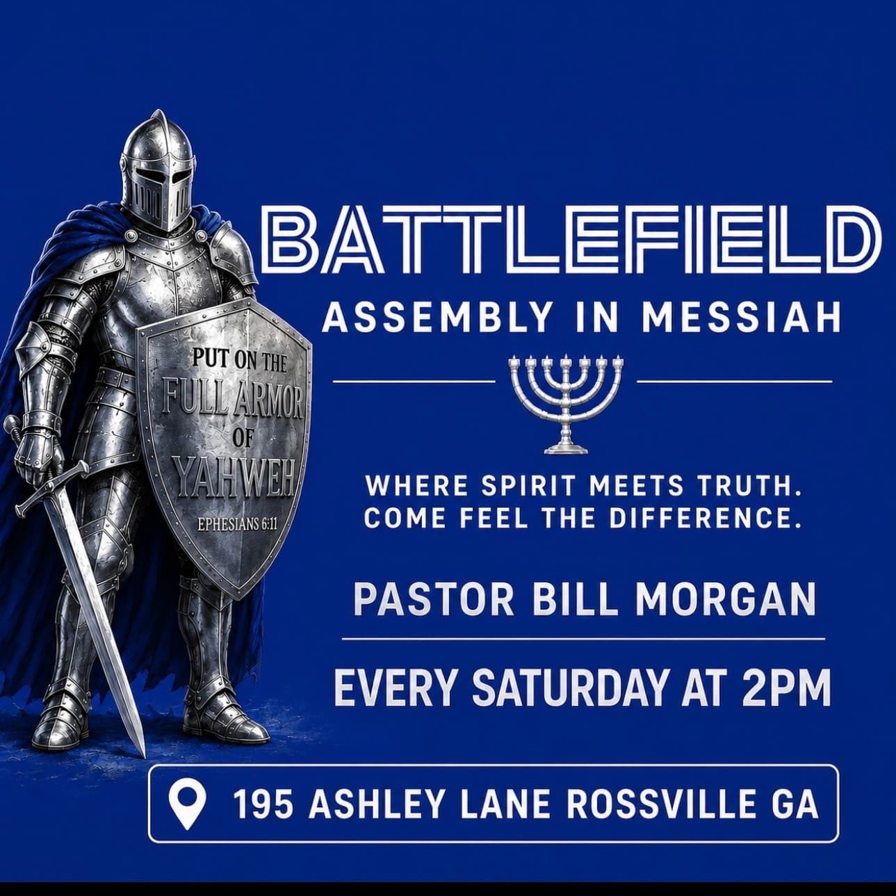 Battlefield Assembly in Messiah — put on the full armor of Yahweh